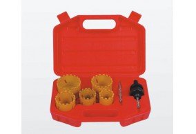 XWY-05K004   7PC Tungesten Carbide Gritted Hole Saw Set